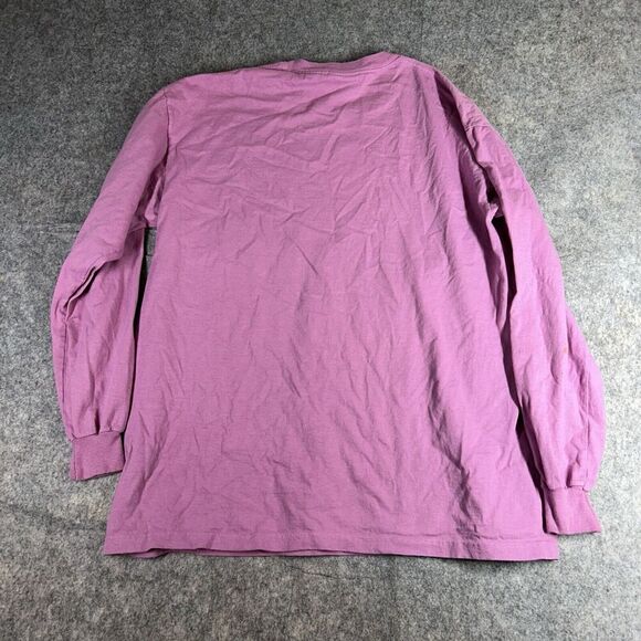 Vintage The Mountain Shirt Large Wolves Front Graphic T Shirt Pink Long Sleeve - Picture 7 of 7